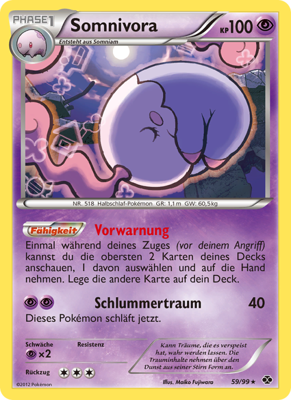 Somnivora 59 — Next Destinies (German Pokémon TCG card)