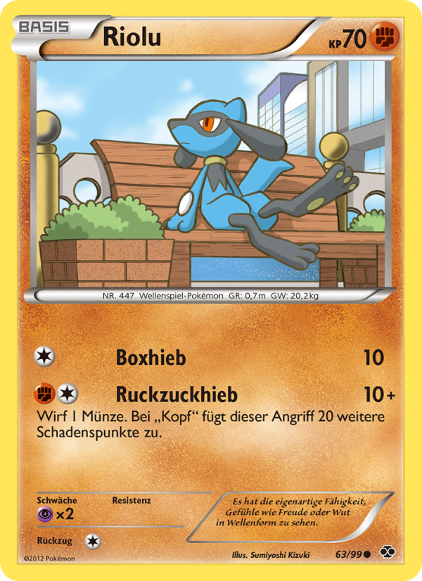 Riolu 63 — Next Destinies (German Pokémon TCG card)