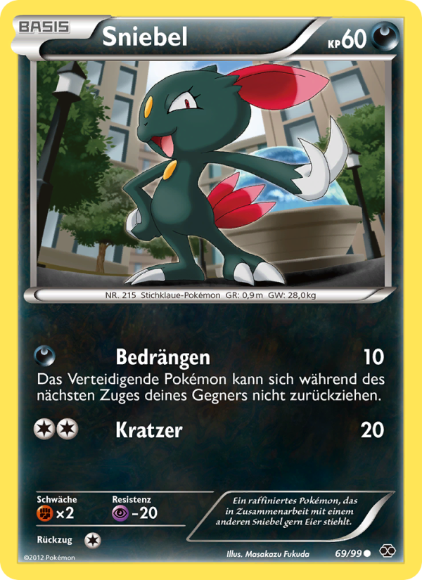 Sniebel 69 — Next Destinies (German Pokémon TCG card)