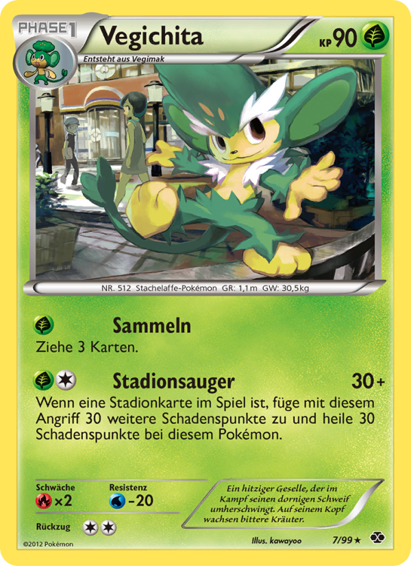 Vegichita 7 — Next Destinies (German Pokémon TCG card)