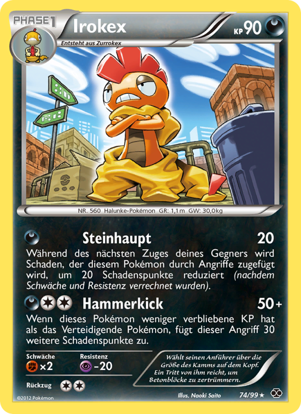 Irokex 74 — Next Destinies (German Pokémon TCG card)