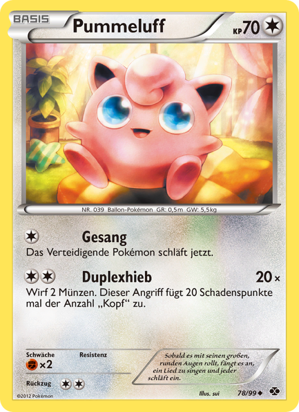 Pummeluff 78 — Next Destinies (German Pokémon TCG card)
