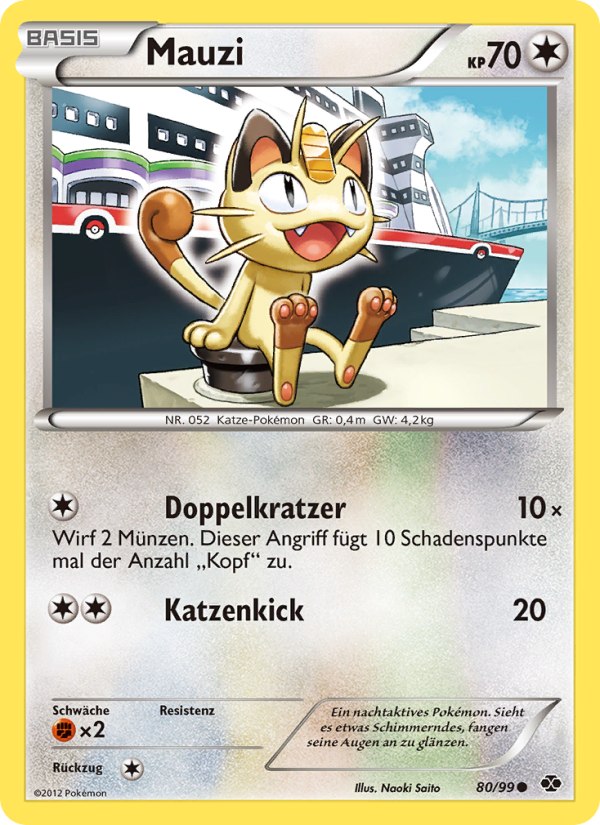 Mauzi 80 — Next Destinies (German Pokémon TCG card)