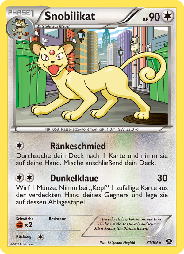 Snobilikat 81 — Next Destinies (German Pokémon TCG card)