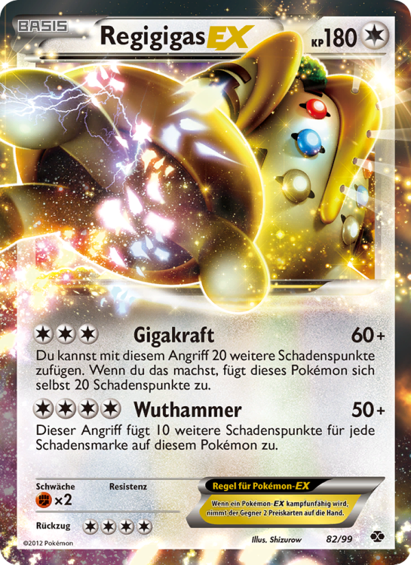 Regigigas-EX 82 — Next Destinies (German Pokémon TCG card)
