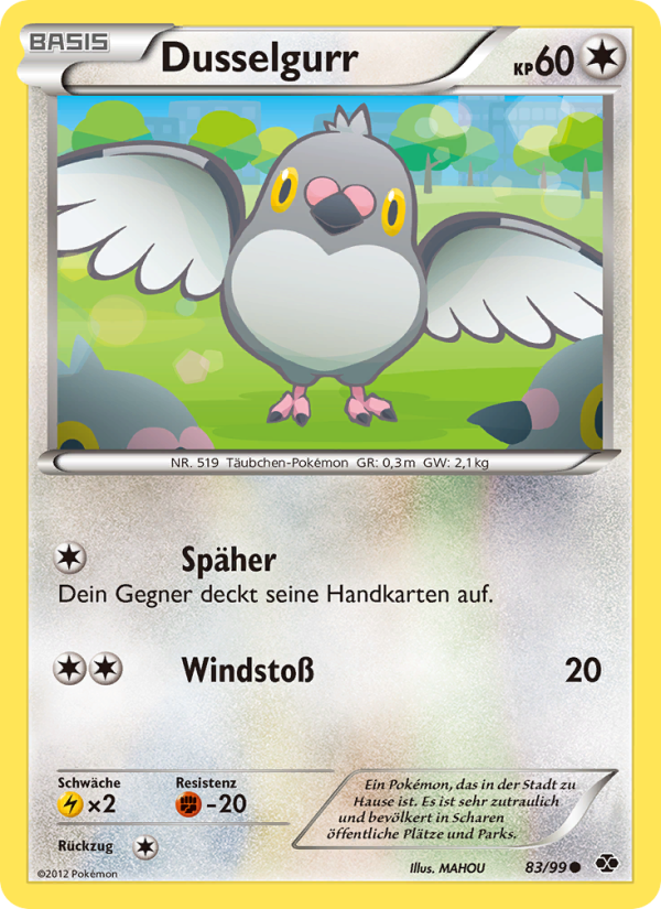 Dusselgurr 83 — Next Destinies (German Pokémon TCG card)