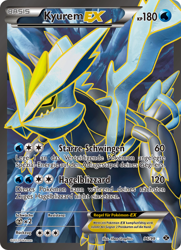 Kyurem-EX 96 — Next Destinies (German Pokémon TCG card)