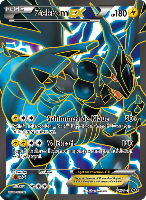 Zekrom-EX 97 — Next Destinies (German Pokémon TCG card)