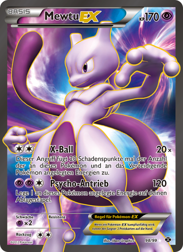 Mewtu-EX 98 — Next Destinies (German Pokémon TCG card)