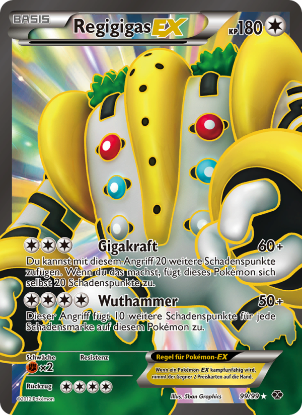 Regigigas-EX 99 — Next Destinies (German Pokémon TCG card)