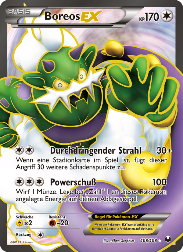 Boreos-EX 108 — Dark Explorers (German Pokémon TCG card)