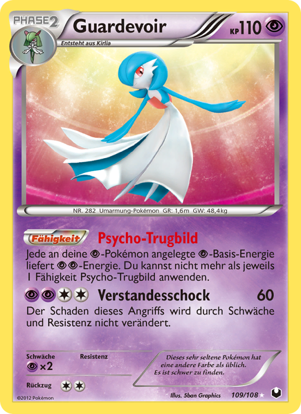 Guardevoir 109 — Dark Explorers (German Pokémon TCG card)