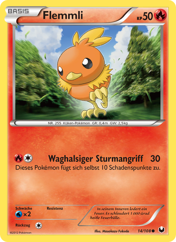 Flemmli 14 — Dark Explorers (German Pokémon TCG card)