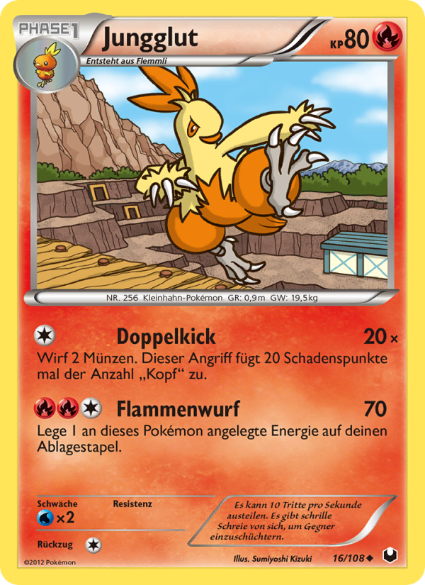 Jungglut 16 — Dark Explorers (German Pokémon TCG card)