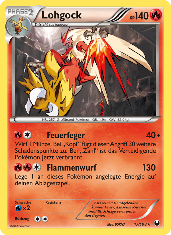 Lohgock 17 — Dark Explorers (German Pokémon TCG card)