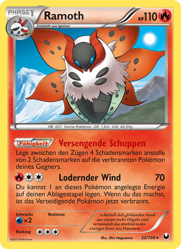 Ramoth 22 — Dark Explorers (German Pokémon TCG card)