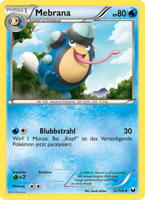 Mebrana 32 — Dark Explorers (German Pokémon TCG card)