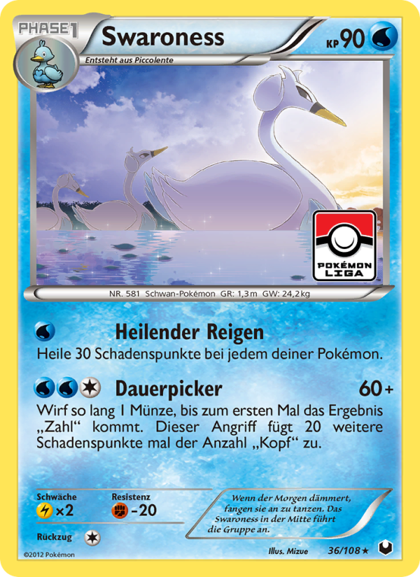 Swaroness 36 — Dark Explorers (German Pokémon TCG card)