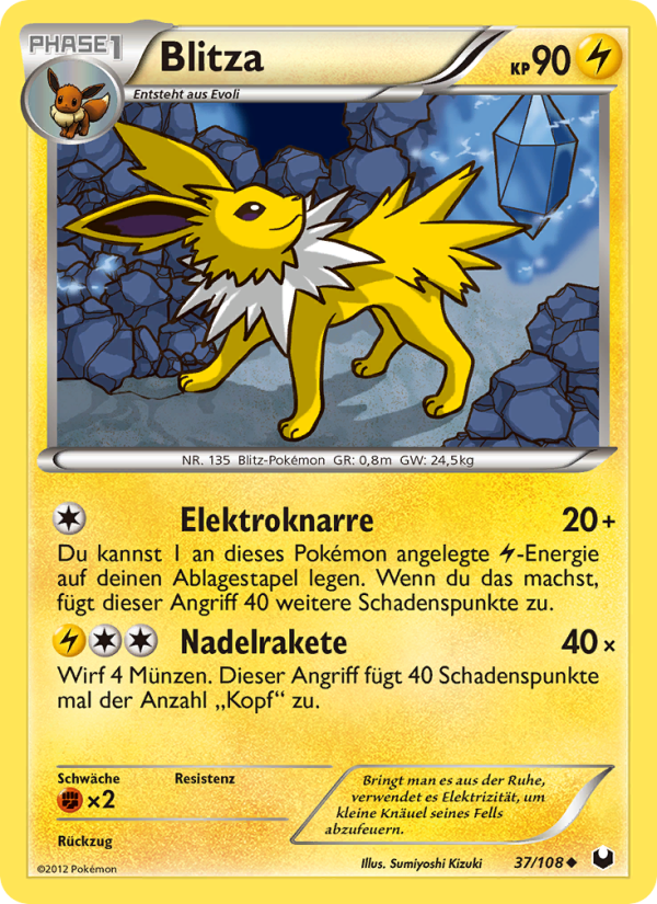 Blitza 37 — Dark Explorers (German Pokémon TCG card)