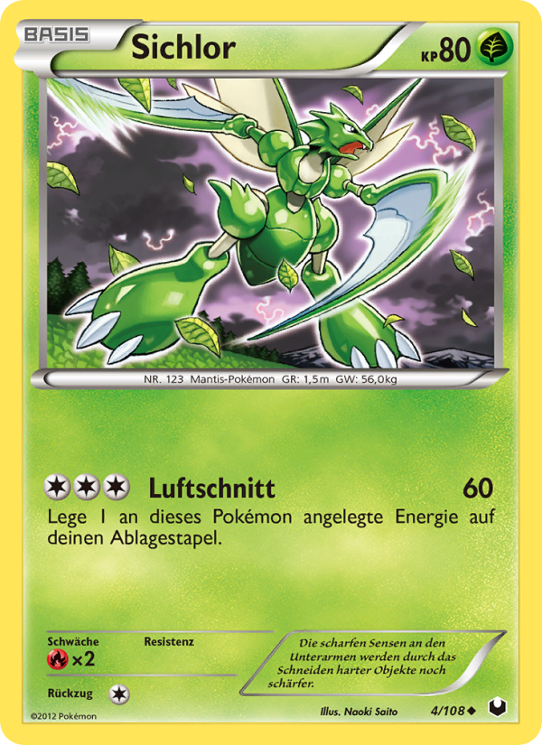Sichlor 4 — Dark Explorers (German Pokémon TCG card)