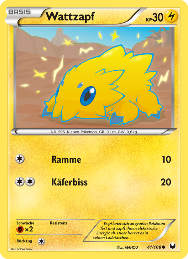 Wattzapf 41 — Dark Explorers (German Pokémon TCG card)
