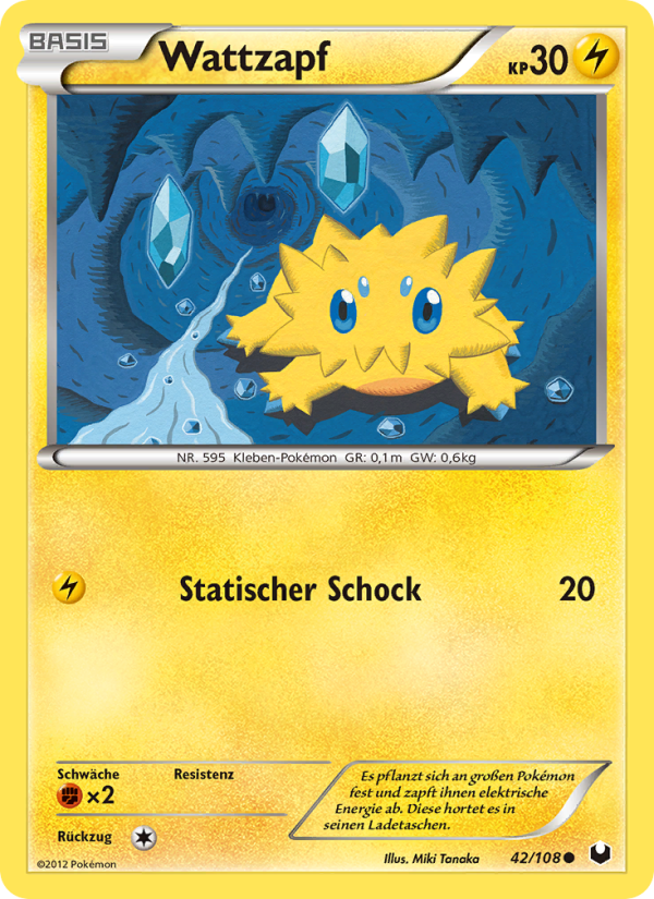 Wattzapf 42 — Dark Explorers (German Pokémon TCG card)