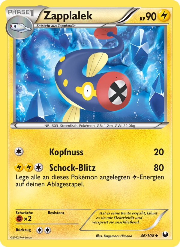 Zapplalek 46 — Dark Explorers (German Pokémon TCG card)