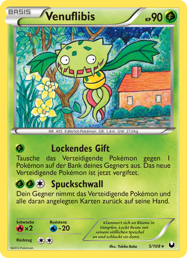 Venuflibis 5 — Dark Explorers (German Pokémon TCG card)