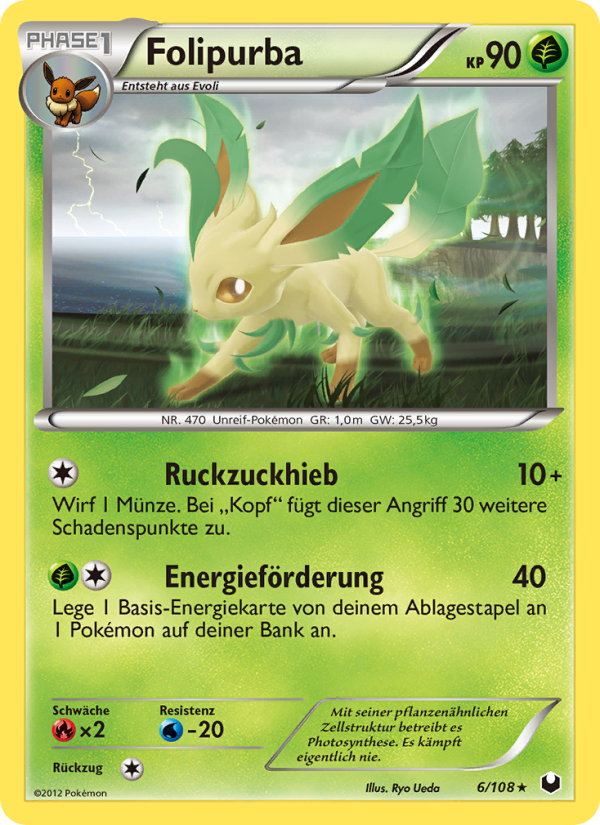 Folipurba 6 — Dark Explorers (German Pokémon TCG card)