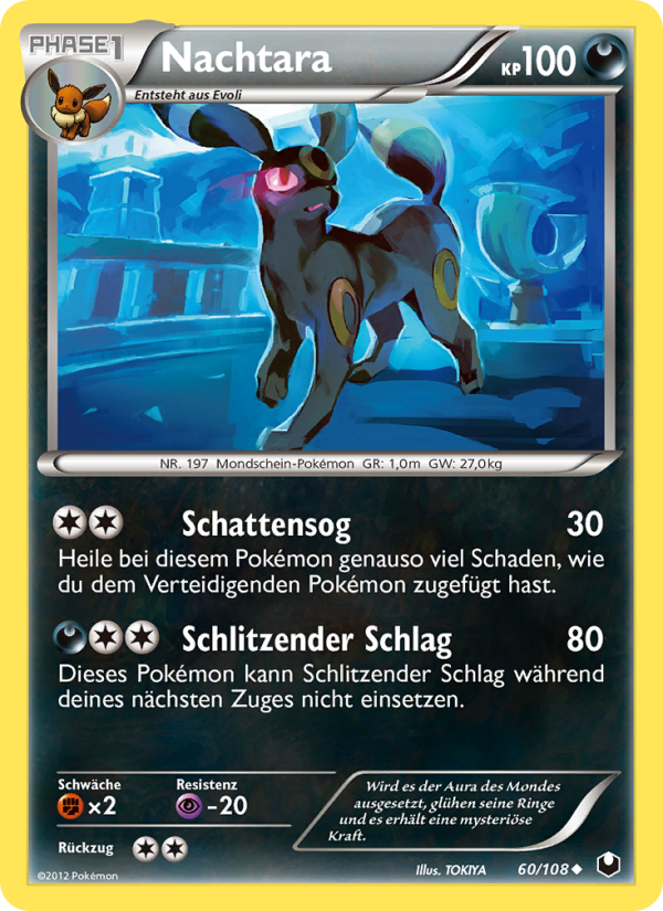 Nachtara 60 — Dark Explorers (German Pokémon TCG card)