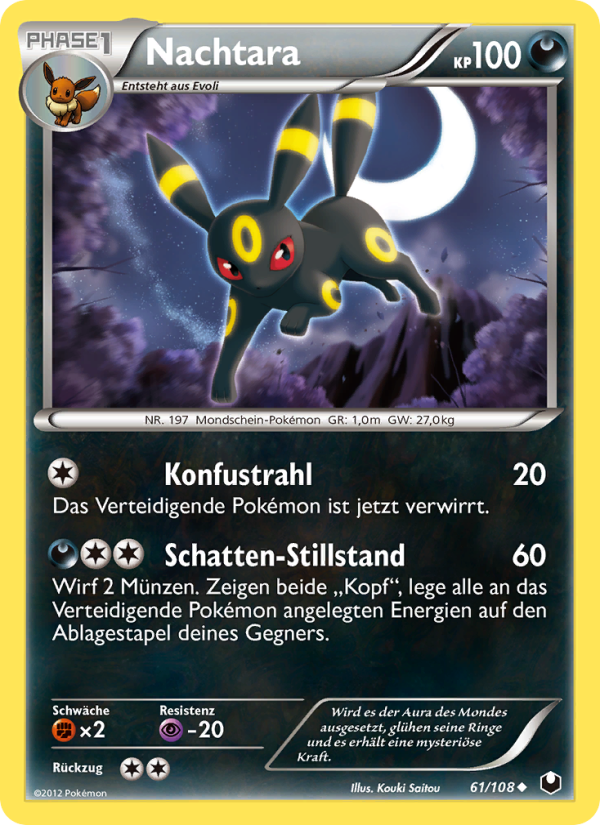 Nachtara 61 — Dark Explorers (German Pokémon TCG card)