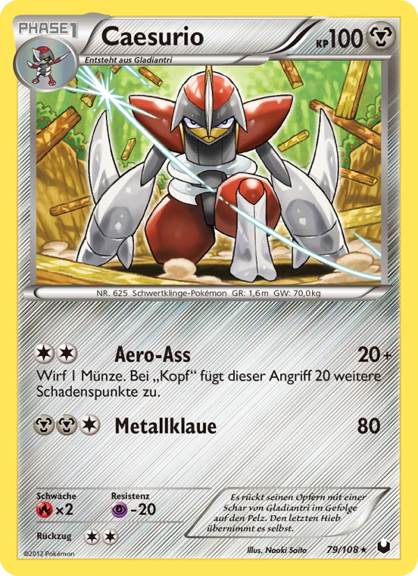 Caesurio 79 — Dark Explorers (German Pokémon TCG card)
