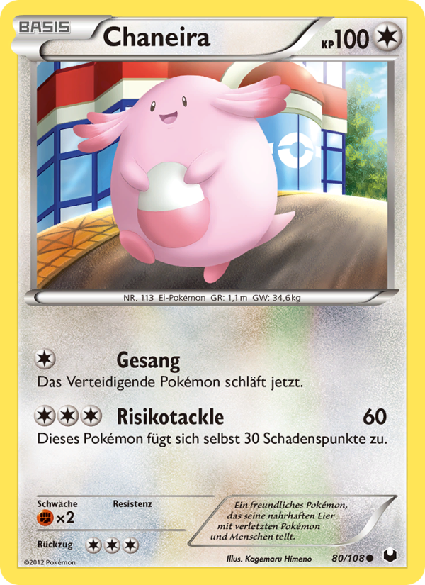 Chaneira 80 — Dark Explorers (German Pokémon TCG card)