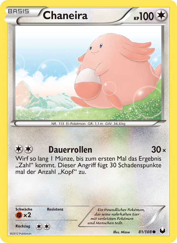 Chaneira 81 — Dark Explorers (German Pokémon TCG card)