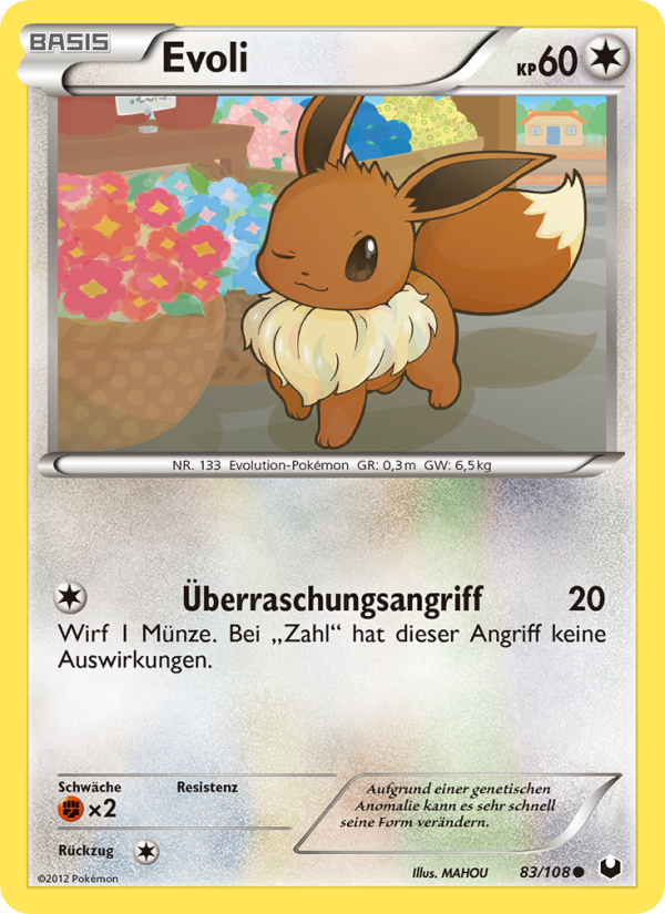 Evoli 83 — Dark Explorers (German Pokémon TCG card)