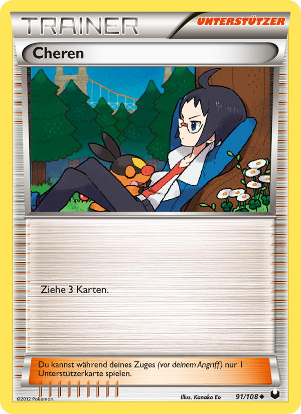 Cheren 91 — Dark Explorers (German Pokémon TCG card)