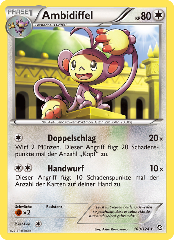 Ambidiffel 100 — Dragons Exalted (German Pokémon TCG card)