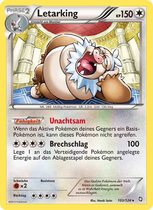 Letarking 103 — Dragons Exalted (German Pokémon TCG card)