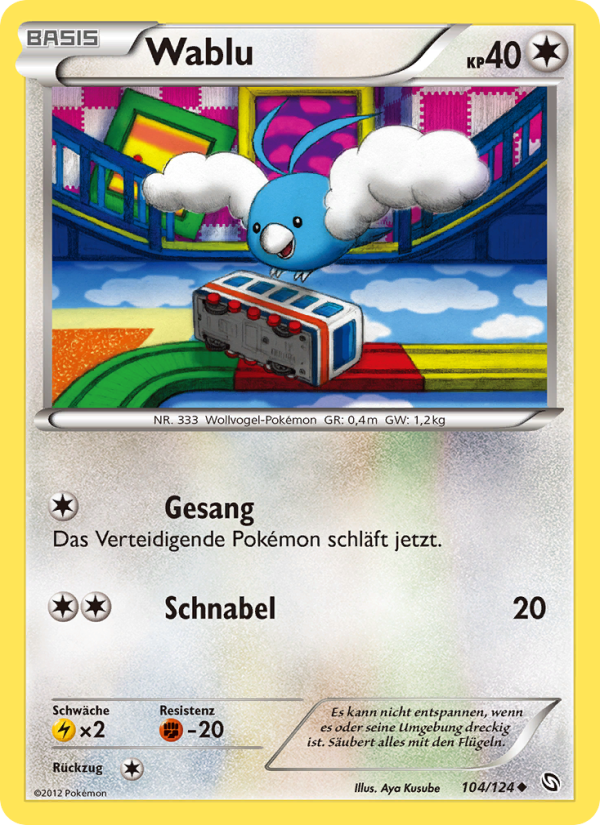 Wablu 104 — Dragons Exalted (German Pokémon TCG card)