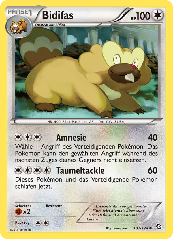 Bidifas 107 — Dragons Exalted (German Pokémon TCG card)