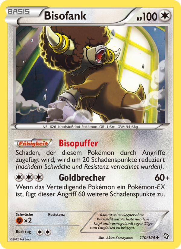 Bisofank 110 — Dragons Exalted (German Pokémon TCG card)