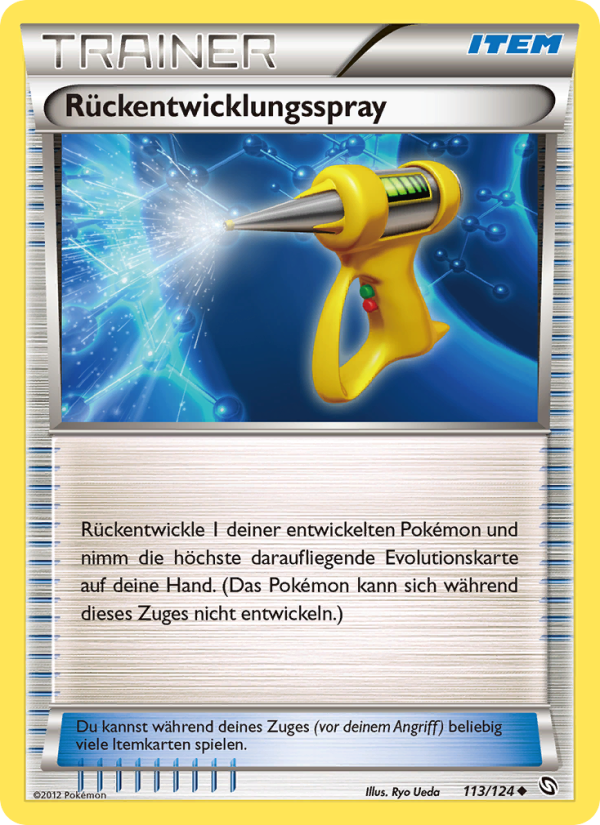 Rückentwicklungsspray 113 — Dragons Exalted (German Pokémon TCG card)