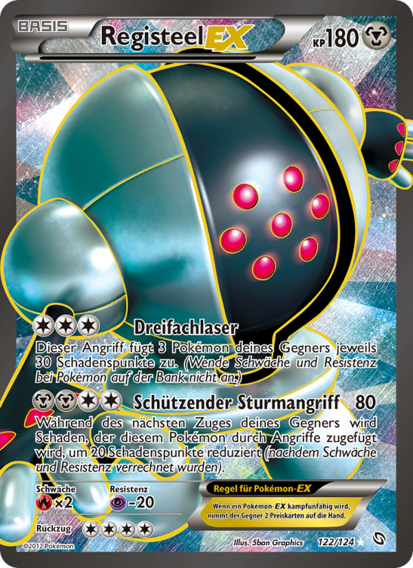 Registeel-EX 122 — Dragons Exalted (German Pokémon TCG card)