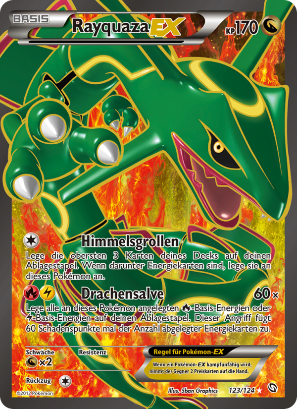 Rayquaza-EX 123 — Dragons Exalted (German Pokémon TCG card)
