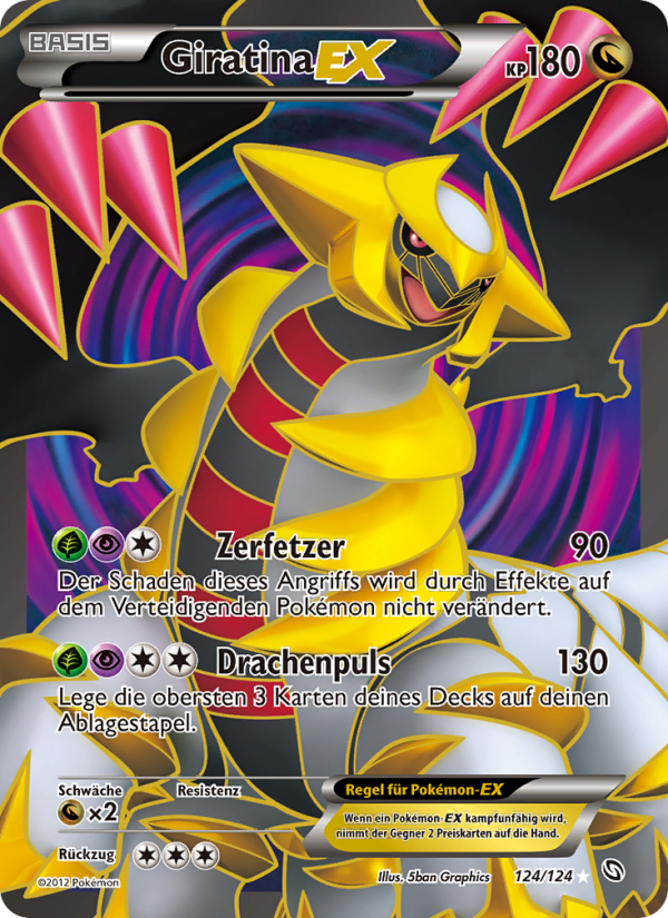 Giratina-EX 124 — Dragons Exalted (German Pokémon TCG card)