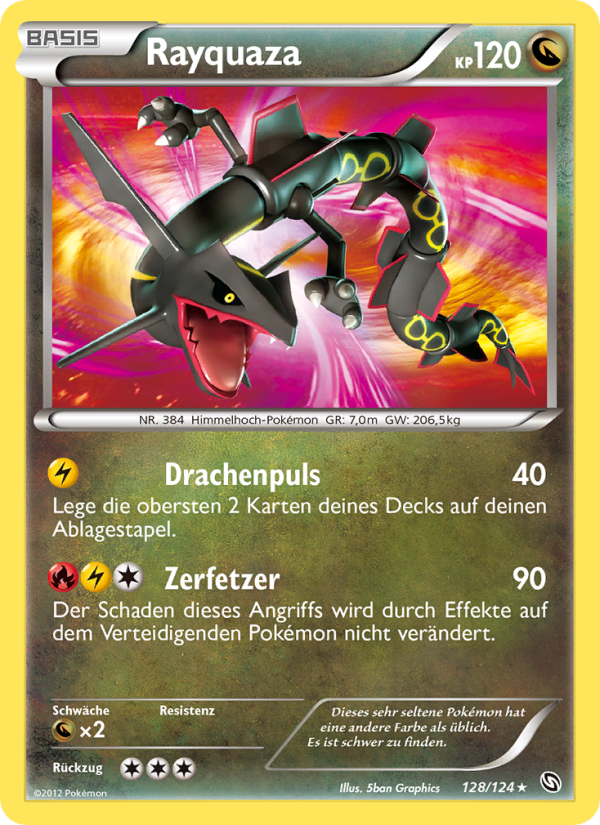 Rayquaza 128 — Dragons Exalted (German Pokémon TCG card)