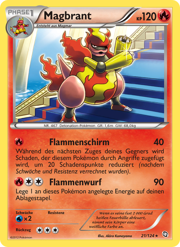Magbrant 21 — Dragons Exalted (German Pokémon TCG card)