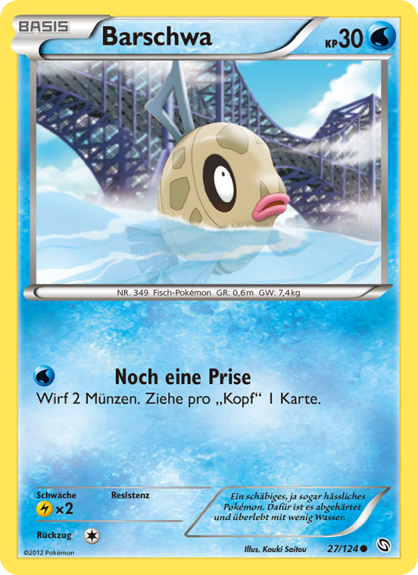 Barschwa 27 — Dragons Exalted (German Pokémon TCG card)