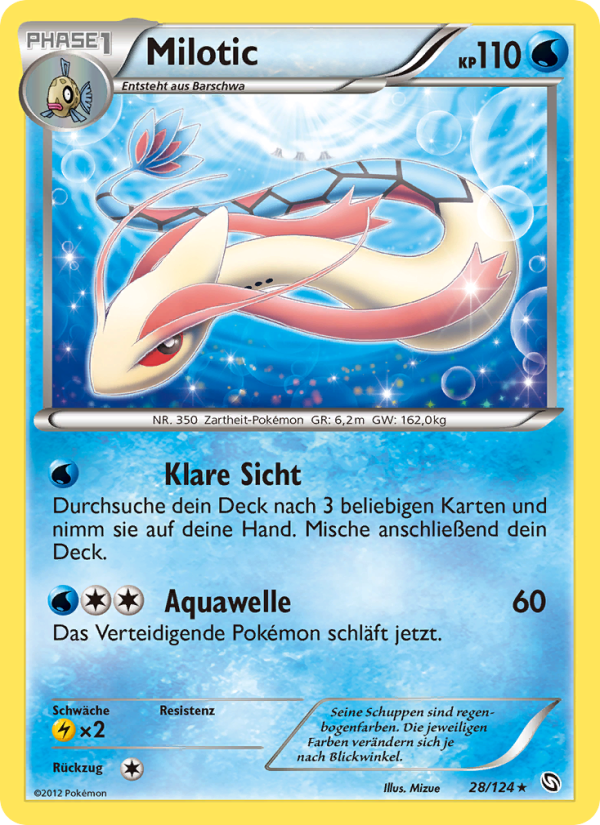 Milotic 28 — Dragons Exalted (German Pokémon TCG card)