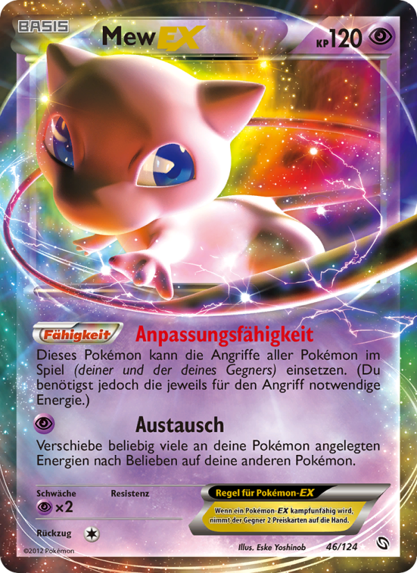 Mew-EX 46 — Dragons Exalted (German Pokémon TCG card)